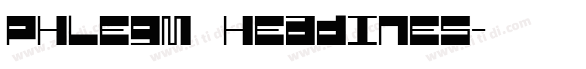 phlegm headines字体转换